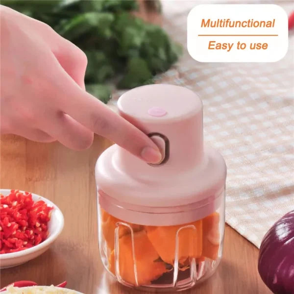 (250ml) Single Bowl Usb Rechargeable Mini Grinder Food Chopper