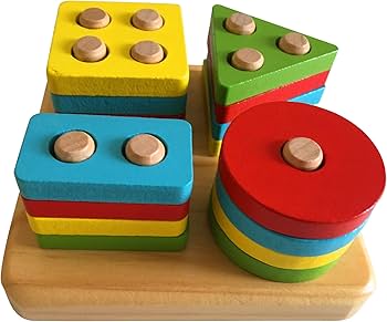 Learning Wooden Puzzle Toddler Toys Shapes