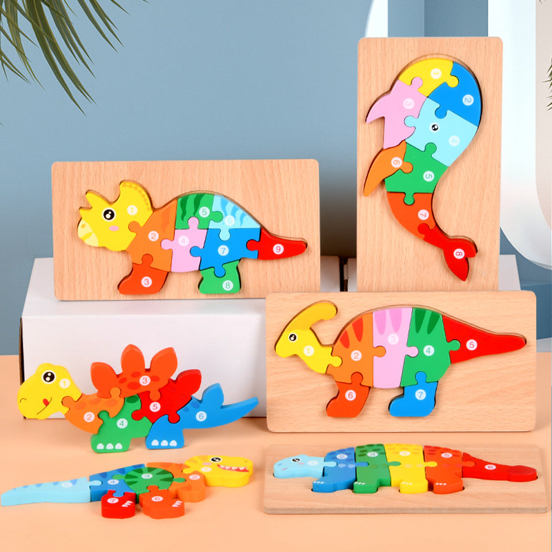 Montessori Wooden Child Puzzles For Kids Toys