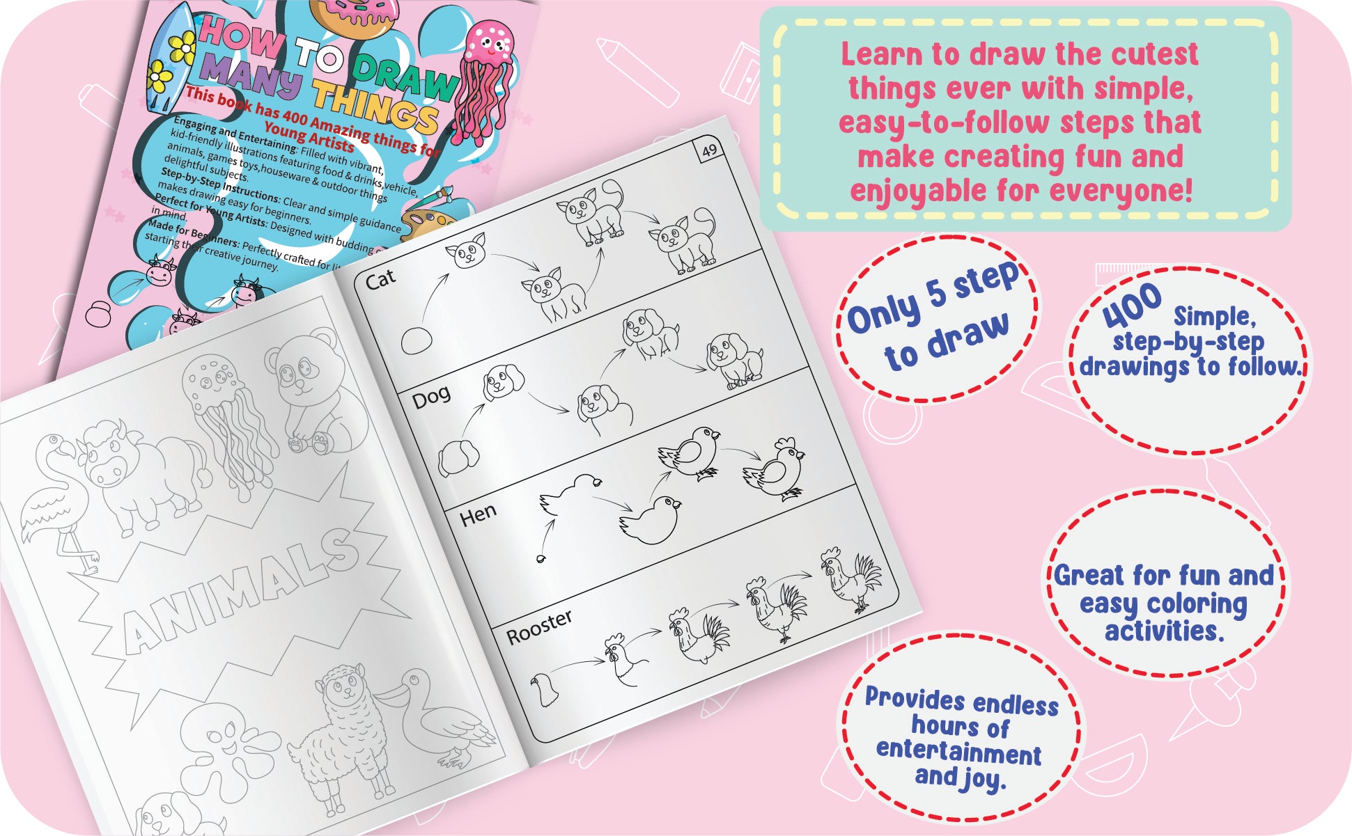 How to draw many things 400  Drawing for kids /You won’t find this exclusive product anywhere else in Pakistan—it’s available only at our store, making it truly one of a kind!