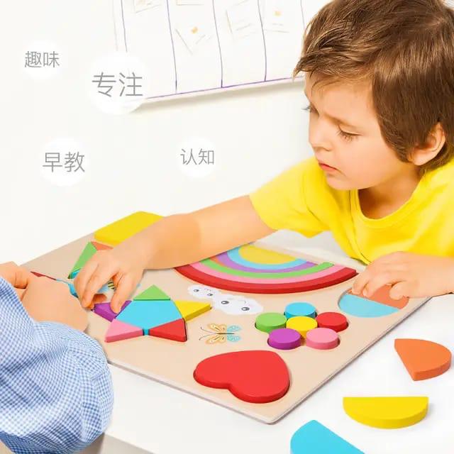 Wooden Shape Matching Puzzles Games