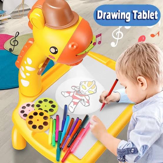 Kids LED projector Drawing Table