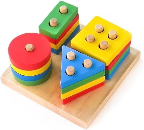 Learning Wooden Puzzle Toddler Toys Shapes