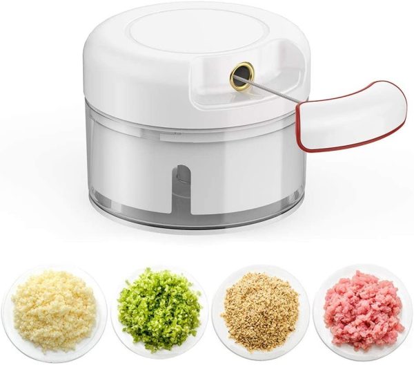 Mini Chopper Powerful Meat Grinder Hand-power Food Chopper Mincer Mixer Blender Chop Meat Fruit Vegetable Nuts Shredder