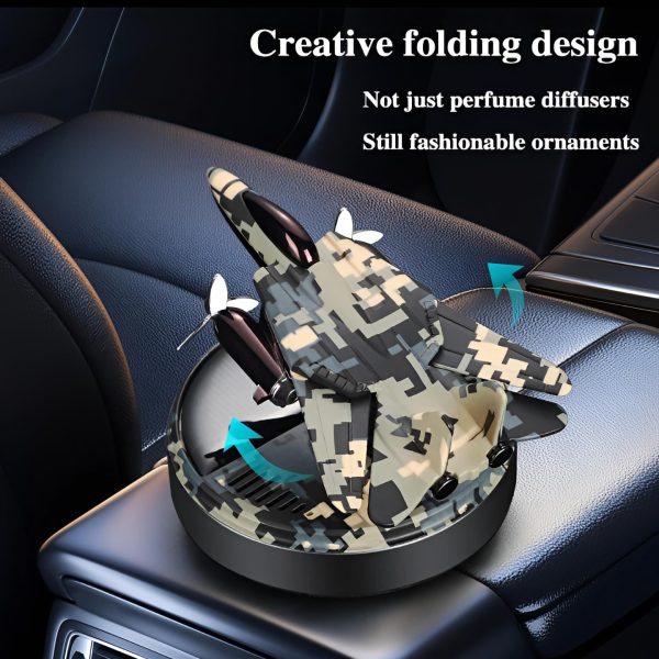 Solar Fighter Car Air Freshener Propeller, Rotate Perfume Diffuser, Fragrance Decoration, Air Freshener Supplies, Interior Accessories