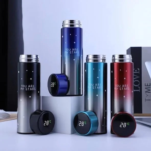 Stars Colorful Smart Led Temperature Bottle (500ml)