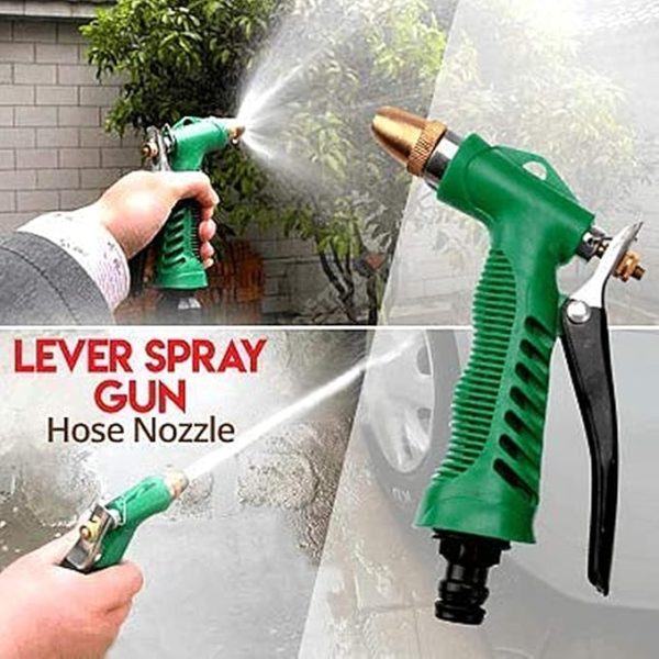 Water Lever Spray Gun – Plastic Trigger And Brass Nozzle High Pressure Water Spray Gun For Car/bike/plants – Gardening Washing Gun