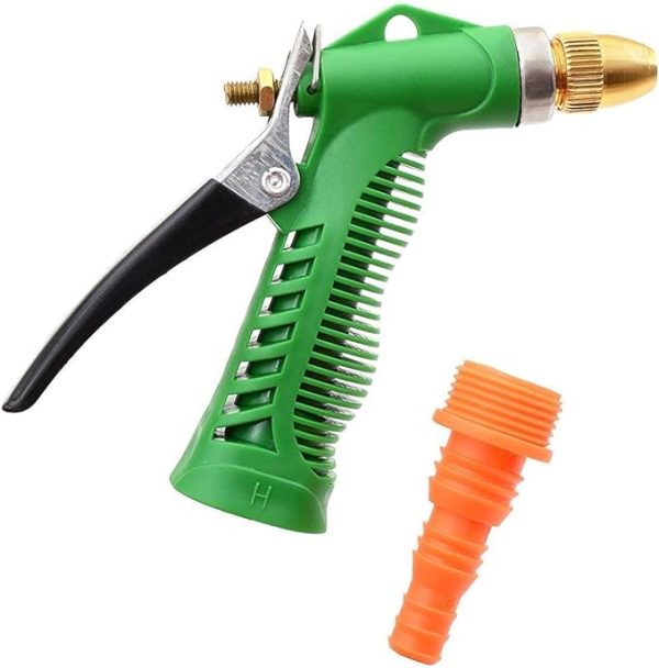 Water Lever Spray Gun – Plastic Trigger And Brass Nozzle High Pressure Water Spray Gun For Car/bike/plants – Gardening Washing Gun