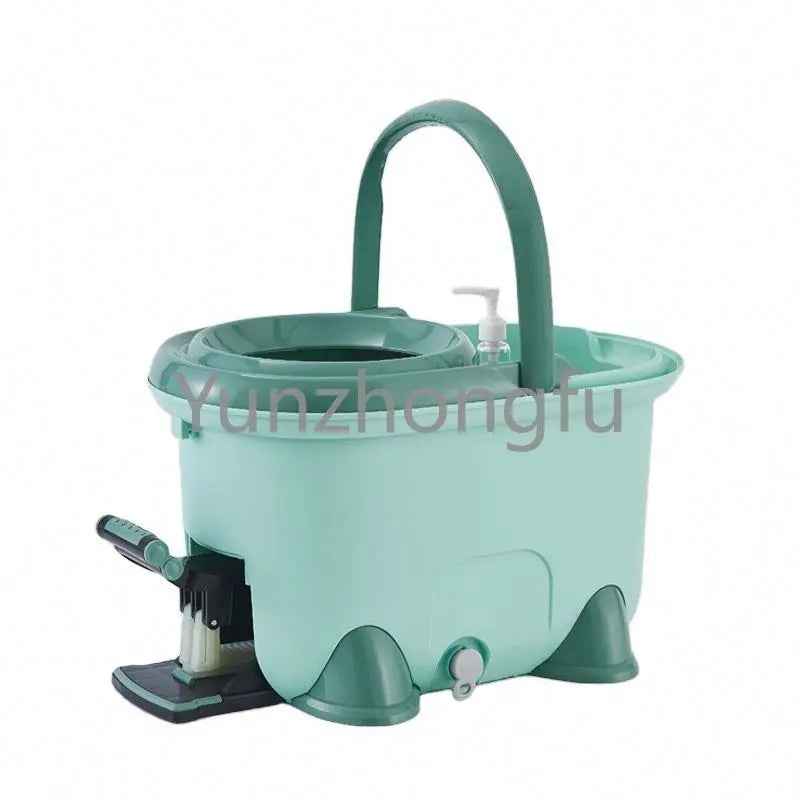 Magic Single Bucket and Flat Mop Floor Cleaning Mop with Spin Bucket